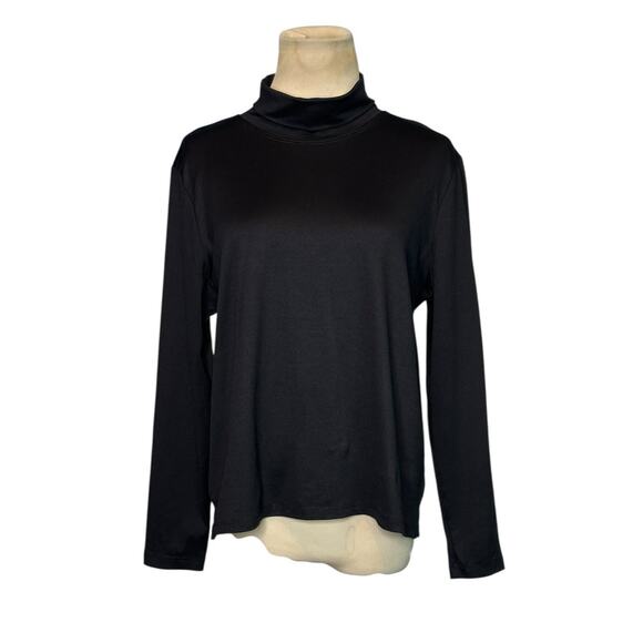 A'NUE LIGNE black long sleeves turtle neck top size Large - Picture 1 of 14